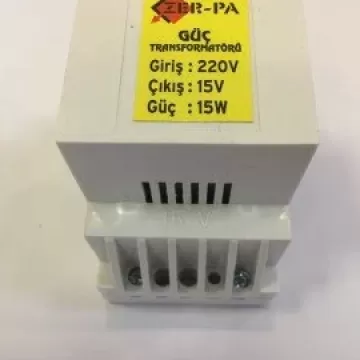 ZERPA 15 V / 15 W RAYLI ZİL TRAFOSU